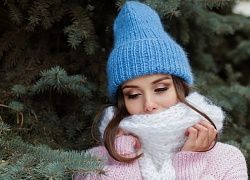 Вязанная шапка Зима