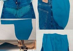 Переделка джинсов для беременной женщины